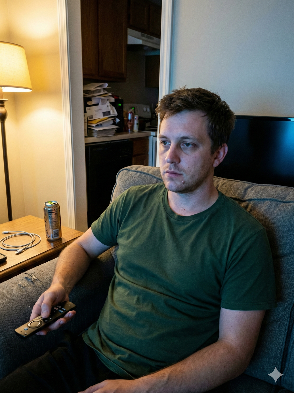 Illustrative persona portrait of Jordan Miller, a FastVPN budget buyer persona, generated with Gemini.